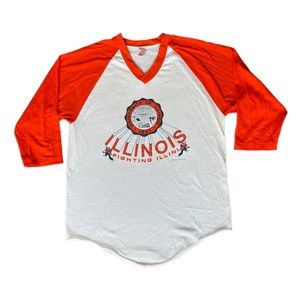 1983 vintage Fighting Illini College University of Illinois shirt.